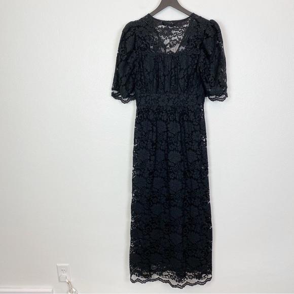 Hunter Bell Eloise Lace Maxi Dress Black - Picture 5 of 8